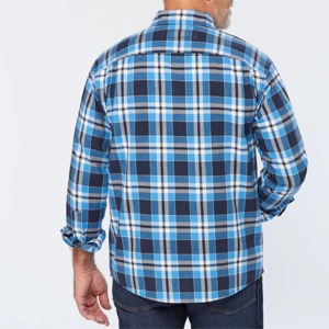 Chemises en flanelle à boutons pour hommes, mode de luxe, vente chaude, coton lourd, à carreaux, unisexe, pour garçons, respirantes - Product Image 4