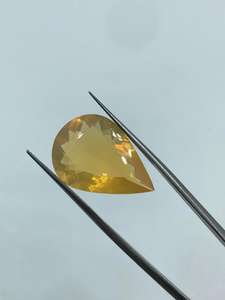Ópalo de Fuego Amarillo Natural, Alta Claridad, Gema Transparente, Corte Pera, Alto Brillo, Joyería de Moda, Exportador de India, Precio al por Mayor - Product Image 4
