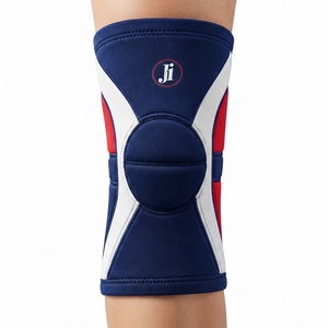 Genouillère de soutien athlétique de qualité supérieure, tissu extensible doux, construction légère, design confortable et flexible pour le sport - Product Image 3