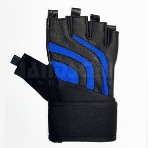 Guantes Deportivos Unisex OEM de Medio Dedo con Soporte para Muñeca, Protección Completa de la Palma y Agarre Extra para Levantamiento de Pesas, Ejercicio, Crossfit y Gimnasio - Product Image 5