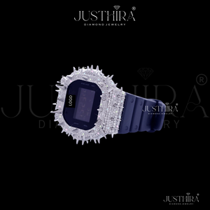 Spike Out Bezel VVS Moissanite <b>Watch</b> For <b>Mens</b> Luxury Hight Quality Handmade HipHop Style <b>Watch</b> For Best Wholesale Price - Product Image 3