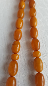 Chapelet islamique ovale en résine ambre Tasbih Misbaha Subha Tespih Sibha pour la méditation musulmane Dhikr et les perles de prière spirituelle - Product Image 3