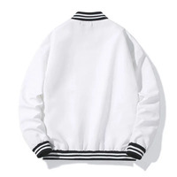 Blouson universitaire unisexe personnalisé OEM, coupe-vent, respirant, style streetwear, broderie décontractée, vintage, grande taille
