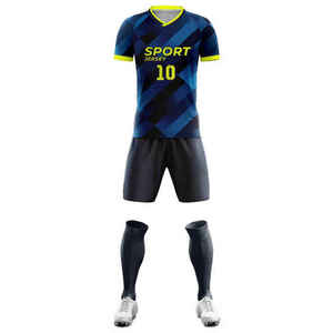 Uniforme de fútbol sublimado personalizado, conjunto de fútbol transpirable de poliéster, camiseta de fútbol para hombre. - Product Image 3
