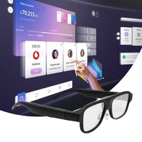 Lunettes intelligentes mobiles 3D HD à réalité augmentée, traduction instantanée, aide auditive, prise en charge de la réalité virtuelle, plusieurs langues - Vente chaude