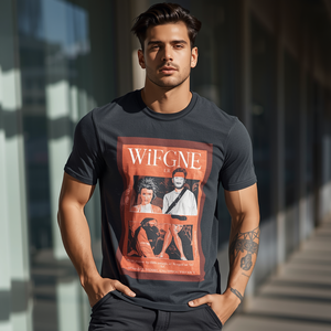 T-shirt élégant pour homme en coton, coupe ajustée, décontracté, tendance, avec personnalisation OEM ODM - Product Image 3