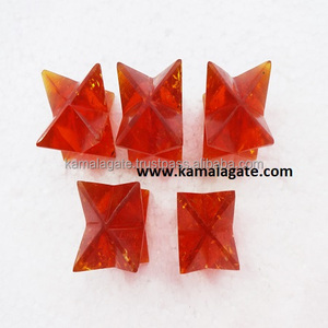 Venta al por Mayor de Cristal de Ágata Merkaba Natural, Piedra Semipreciosa, Gema Hecha a Mano, Forma de Estrella de 15-20 mm para Sanación y Decoración del Hogar - Product Image 2