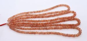 Perles de pierre de soleil naturelle facettées en forme de rondelle, 6 à 7,5 mm, perles de pierre de soleil d'Oregon pour la création de bijoux - Product Image 2