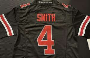Maillot de football américain pour homme For Smith 4, qualité supérieure 1:1, protection UV, rouge, noir, blanc, brodé, édition limitée - Product Image 2