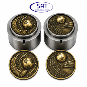 เครื่องประดับนกเหยี่ยวฟาดสัญลักษณ์ฟุตบอลสำหรับเหรียญที่ระลึกตามสั่งเหรียญกษาปณ์และลายนูนอาร์เจนตินาบราซิล - Product Image 2
