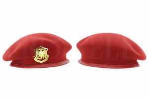 100% Polyester Wool Blend Peak Cap Classic <b>Beret</b> Style Hat Adjustable Outdoor Uniform Accessory Headwear Gold Embroidery Hats - Product Image 4