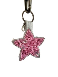 Hermoso diseño de perro Animal, llavero bordado con cuentas de semillas coloridas y accesorios de bolso para amantes de los perros de la India - Product Image 5