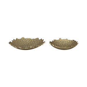 Bol à mélanger et plateau de service en aluminium en forme de fleur, faits à la main, durables, écologiques, pour les fruits et la décoration de table - Product Image 6