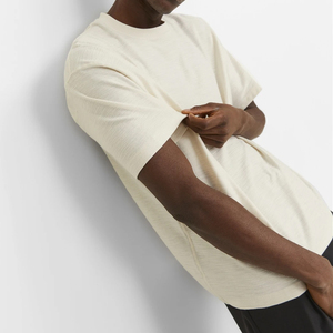 High Quality 260 GSM Heavy Weight 100% Cotton Men's Oversized <b>Boxy</b> <b>T</b> <b>Shirts</b> Drop Shoulder Custom Logo Anti-Wrinkle Solid Pattern - Product Image 5