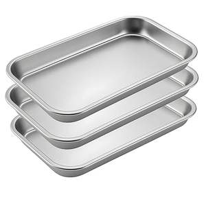 Bandeja Quirúrgica Dental de Alta Calidad, Bandeja de Desinfección para Laboratorio, Instrumentos Quirúrgicos, Tapa Cuadrada de Acero, Uso Manual en Hospitales - Product Image 1