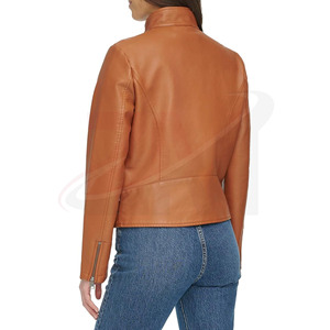 Chaquetas de Cuero con Cierre, Chaquetas de Cuero PU Genuino para Motocicleta, Otoño Invierno, Marca de Lujo, Chaquetas de Cuero para Mujer 2026, Diseños Personalizados - Product Image 2