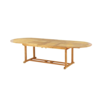 Table à manger rectangulaire moderne extensible OEM en teck massif, idéale pour appartement, étanche, écologique, durable, 10+ places