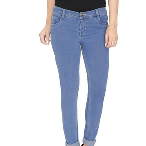Women's Casual Slim Fit <b>Stretch</b> <b>Denim</b> Pants New Arrival Wholesale Price Women's Mid Waist Regular Fit <b>Denim</b> Pants - Product Image 6