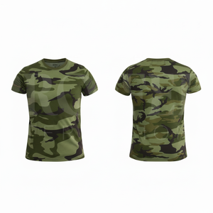 T-shirt en coton à manches courtes à motif camouflage personnalisé, très vendu, avec logo personnalisé, décontracté, respirant, col rond, pour l'été - Product Image 5