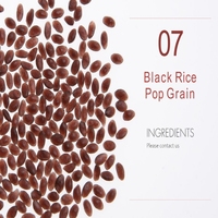 Snack de céréales en granulés au blé et au riz noir, saveur sucrée unique et nutritive, en vrac pour machine Magic Pop, vendeur coréen