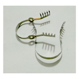 Clip de maintien à ressort en métal noir 5 cm pour instruments chirurgicaux - Product Image 2