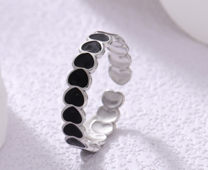 แหวนหัวใจสแตนเลสชุบทอง18K สำหรับผู้หญิง - Product Image 3