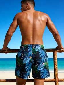 Shorts d'été pour hommes personnalisés avec logo, séchage rapide, respirants, en coton écologique, taille élastique, pour la course et la natation – Le meilleur de la mode - Product Image 3