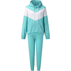Ensemble de survêtements personnalisés avec logo, pantalon et sweat à capuche pour femme, survêtement de haute qualité, prix de gros - Product Image 6
