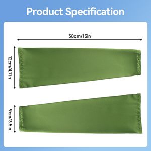 Manchons de cyclisme pour femmes, très tendance, haute élasticité, unis, antidérapants, confortables, élégants, protection UV, protection solaire pour les bras. - Product Image 4