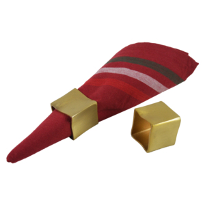 Anneau de serviette en métal plaqué or, meilleure qualité, fabricant et grossiste, décoration de table, accessoires de cuisine, porte-serviettes - Product Image 1