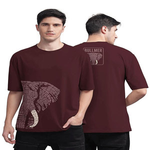 Camiseta de Manga Corta con Hombros Descubiertos, 280 g/m², 100% Algodón, Logotipo Personalizado, Camiseta de Cuello Redondo para Hombre, Venta al Por Mayor - Product Image 2