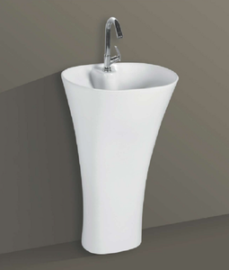 Lavabo de una Pieza SNAP con Pedestal para Baño, Hotel, Escuela, Hospital, Villa o Apartamento - Product Image 2