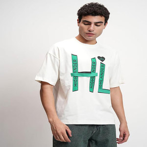 T-shirts en coton pur 230g en gros, logo personnalisé, t-shirt lourd 100% coton, surdimensionné, homme, uni, manches tombantes - Product Image 2