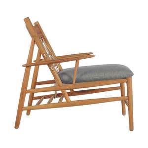 Chaise en teck moderne avec coussin – Siège tressé de style scandinave pour hôtel, complexe hôtelier, villa et mobilier de gros - Product Image 6