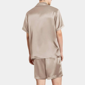 Custom Luxury <b>Satin</b> Silk Men Pajamas Sets Pants Tops 2pcs <b>Pyjamas</b> Suits for Adults Long Sleeves Solid <b>Satin</b> Men's Sleepwear - Product Image 2