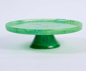 Resin Eco-Friendly Dishwasher Safe Cake Stand Handmade Dessert Platter Decorative Serving <b>Tray</b> for Wedding Party Restaurant - Product Image 2