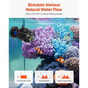 Tête d'alimentation 20W DC 24V avec base magnétique Contrôleur et accessoires pour générateur d'ondes d'aquarium - Product Image 2