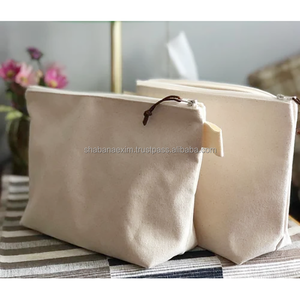 Fashionable Casual Shopping Hand Pouch Toliletry Bag with Different Design Cotton Canvas Make-up Hand Purse Storage <b>Clothes</b> Bag - Product Image 5