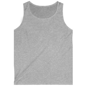 Débardeur côtelé blanc 100 % personnalisé pour homme, coupe ajustée, col ras du cou, en coton, avec impression de logo sur mesure, vente en gros - Product Image 4