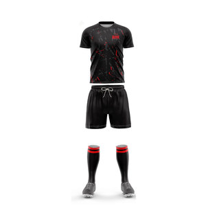 Uniformes de Fútbol Juveniles Personalizados con Nuevo Diseño, 100% Poliéster, Sublimación - Product Image 3