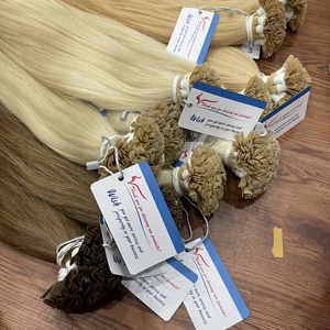 ผมต่อแบบเคราตินปลายแบน เกรดพรีเมียม แท้จากเส้นผมมนุษย์  ตรงธรรมชาติ สีสวยแบบเปียโน  พร้อมส่งจำนวนมาก - Product Image 1