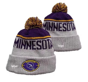 Unisex Winter <b>Knitted</b> Beanie <b>Hat</b> High Quality Wool Jacquard Fur Custom Logo Embroidered Custom <b>Bobble</b> Adult Beanie Wholesale - Product Image 2