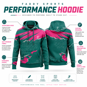 Sweat-shirt de sport pour homme de haute qualité avec impression par sublimation personnalisée, respirant, pull-over d'entraînement, sweat-shirt athlétique, bleu turquoise rose, streetwear - Product Image 5
