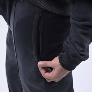 Survêtement décontracté de qualité supérieure en coton 100% pour hommes, design personnalisé, finition délavée à l'acide, doublure respirante en polaire - Product Image 6