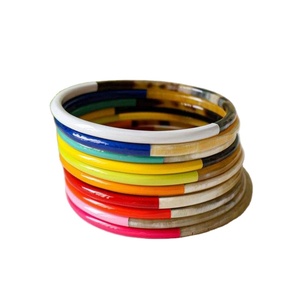 Lacquered Resin Angel Eco-Friendly <b>Lucky</b> Christian Pearl Heart Shape Women's Classic <b>Bracelet</b> Set Bangles for Anniversary - Product Image 1