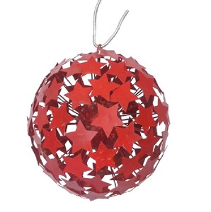 SUSPENDU ROUGE AUTRES ARTICLES DE JARDIN ARTICLES/POT FER MARBRE ROUGE - Product Image 1