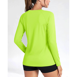 Unisex Full Sleeve <b>Peach</b> Rash Guard Quick Dry UPF50+ Eco-Friendly Polyester Swim <b>Top</b> with Front Logo for Adults - Product Image 5