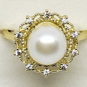 Affordable Freshwater Pearl Floral <b>Adjustable</b> <b>Ring</b> Free Size Open Band Pearl Jewelry <b>Ring</b> Resizable Supplier - Product Image 5