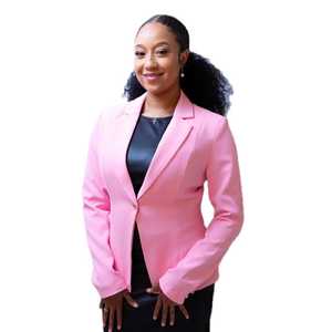 Blazer Rosa para Mujer Jack and Jill, Corte Entallado, Un Solo Botón, Chaqueta Formal de Oficina y Negocios, Venta al Por Mayor OEM - Product Image 6