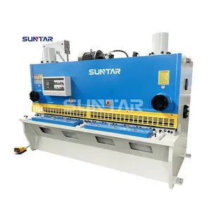 SUNTAY CNC מכונת חיתוך גיליוטינה הידראולית 10x2500 מ""מ מכונת חיתוך מתכת